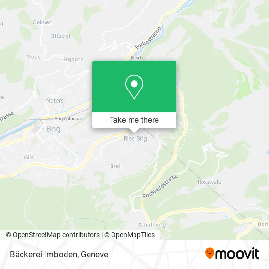Bäckerei Imboden map