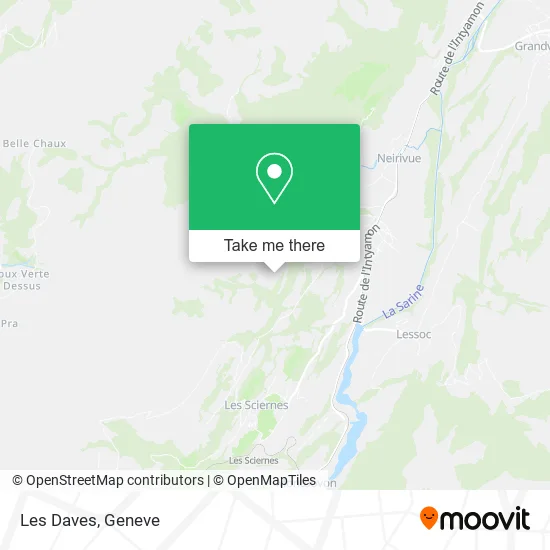 Les Daves map
