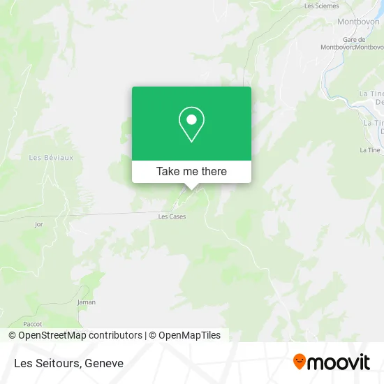 Les Seitours map