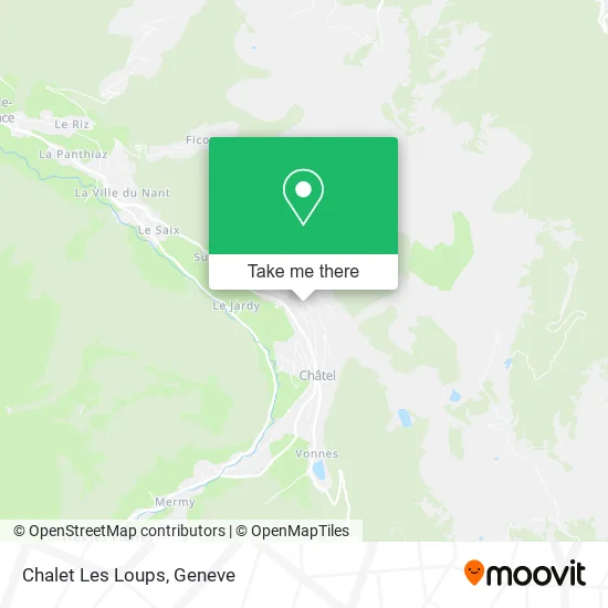 Chalet Les Loups map
