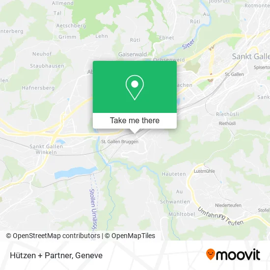 Hützen + Partner map