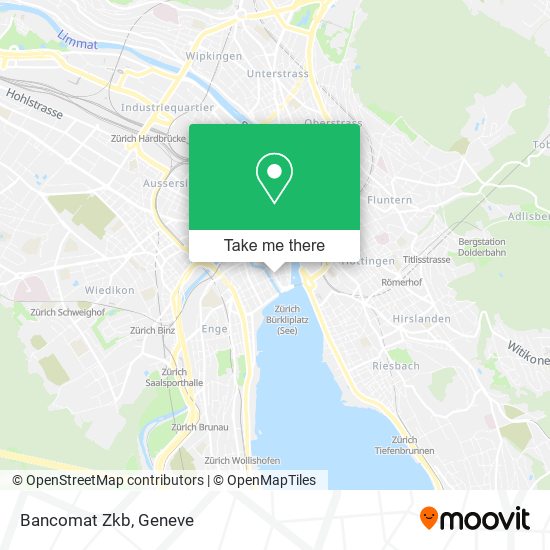 Bancomat Zkb map