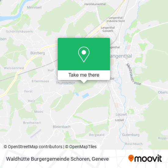 Waldhütte Burgergemeinde Schoren map