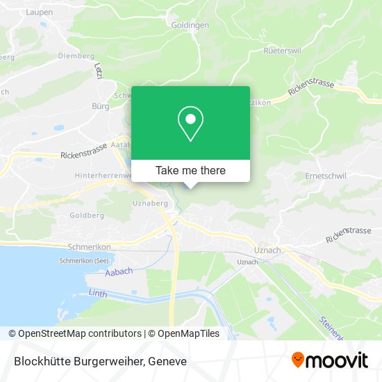Blockhütte Burgerweiher map