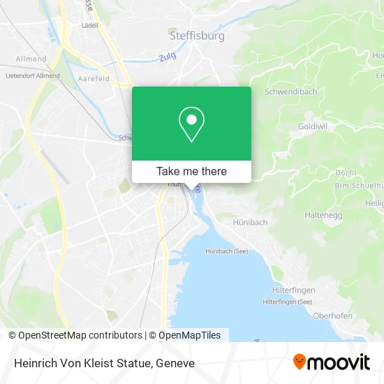 Heinrich Von Kleist Statue map
