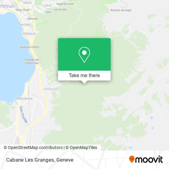Cabane Les Granges map