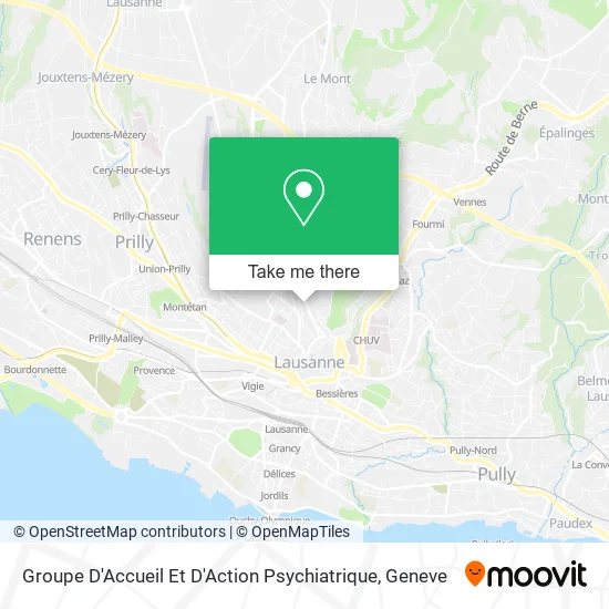 Groupe D'Accueil Et D'Action Psychiatrique map