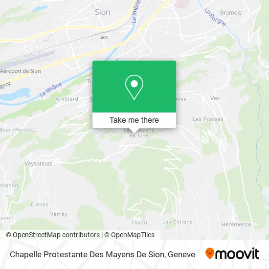 Chapelle Protestante Des Mayens De Sion map