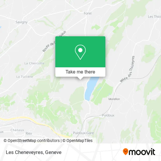 Les Cheneveyres map