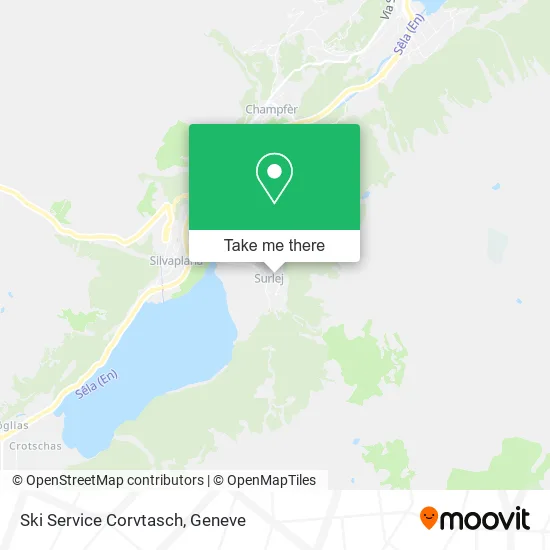 Ski Service Corvtasch map