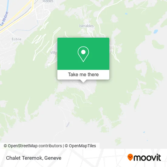Chalet Teremok map