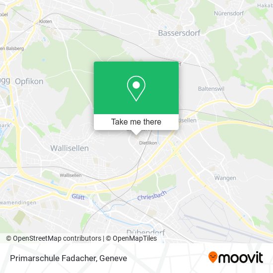 Primarschule Fadacher map