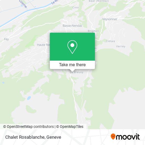 Chalet Rosablanche map