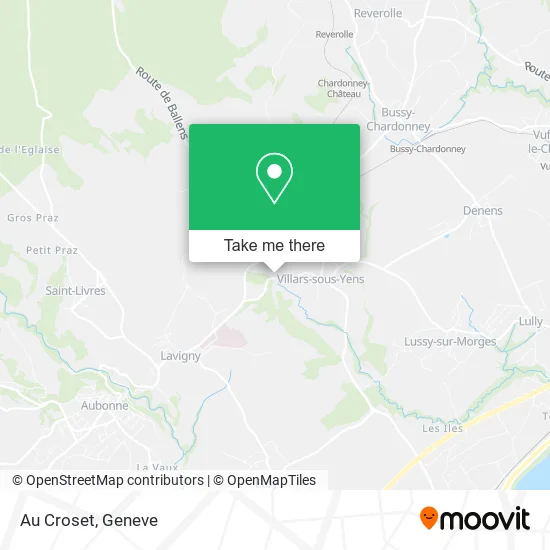 Au Croset map