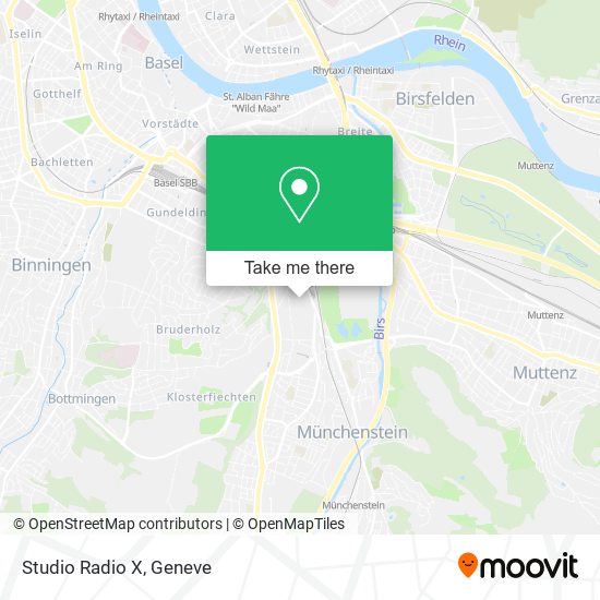 Studio Radio X map