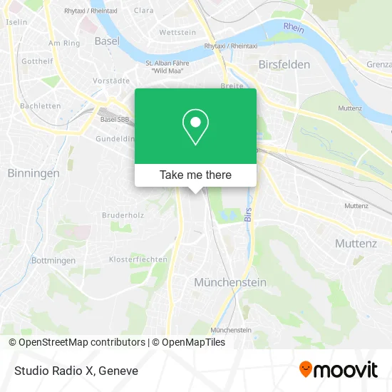 Studio Radio X map