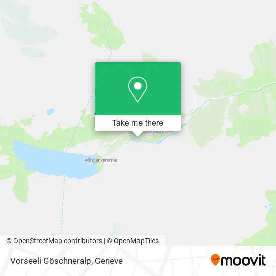 Vorseeli Göschneralp map
