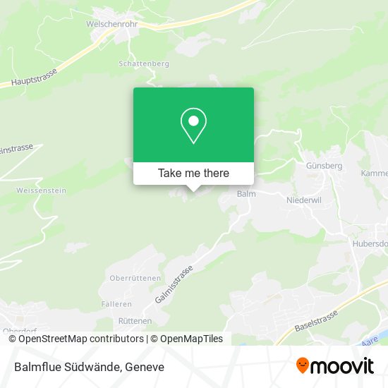 Balmflue Südwände map