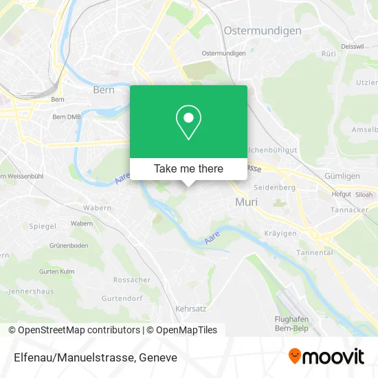 Elfenau/Manuelstrasse map