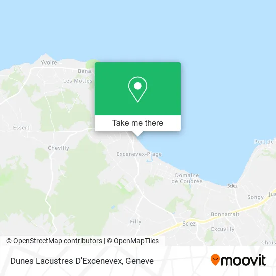 Dunes Lacustres D'Excenevex map