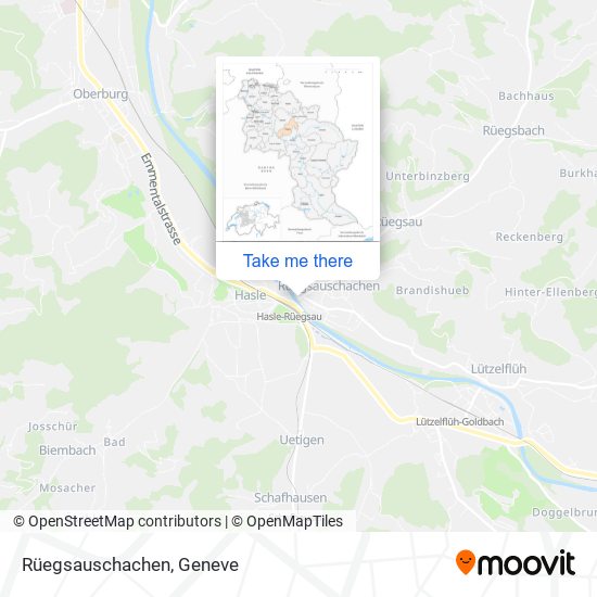 Rüegsauschachen map