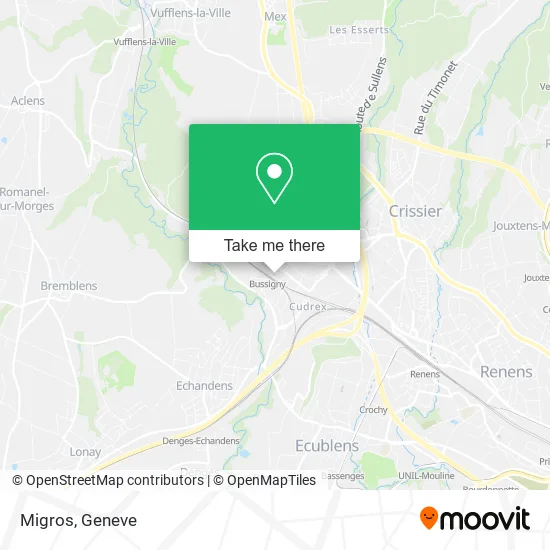 Migros map