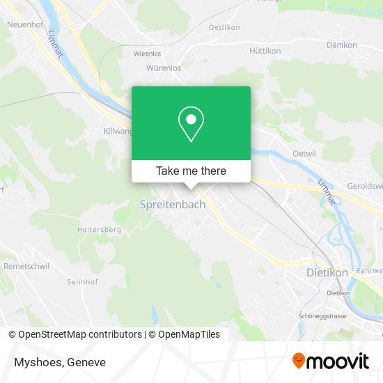 Myshoes map