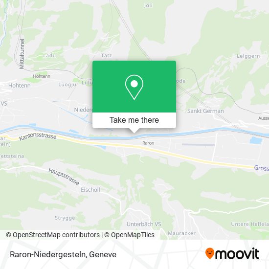 Raron-Niedergesteln map