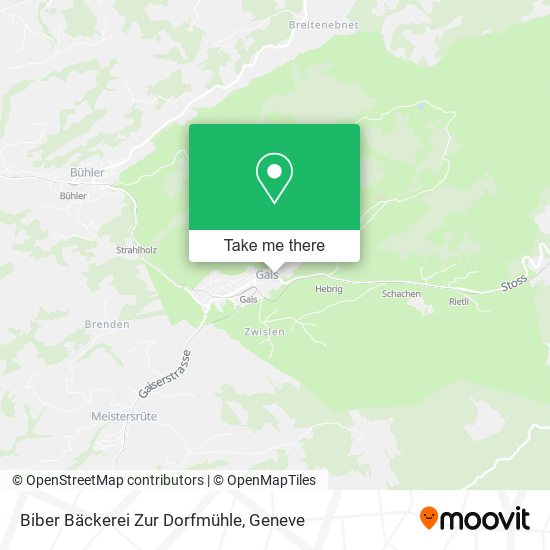 Biber Bäckerei Zur Dorfmühle map