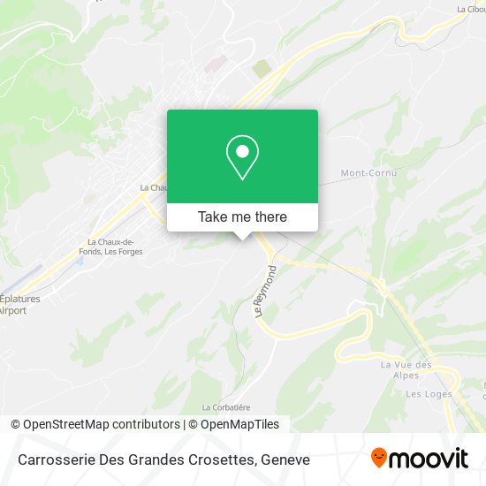 Carrosserie Des Grandes Crosettes map