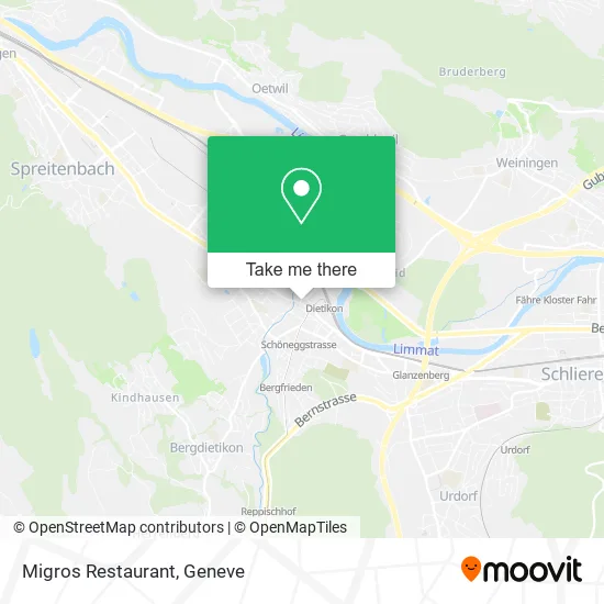 Migros Restaurant map