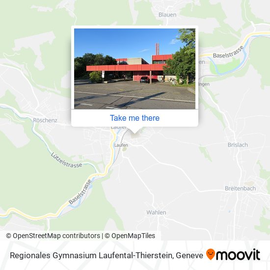 Regionales Gymnasium Laufental-Thierstein map