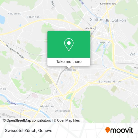 Swissôtel Zürich map