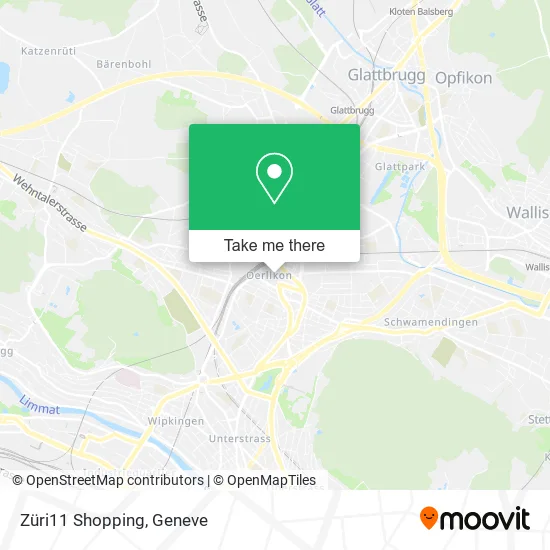 Züri11 Shopping map