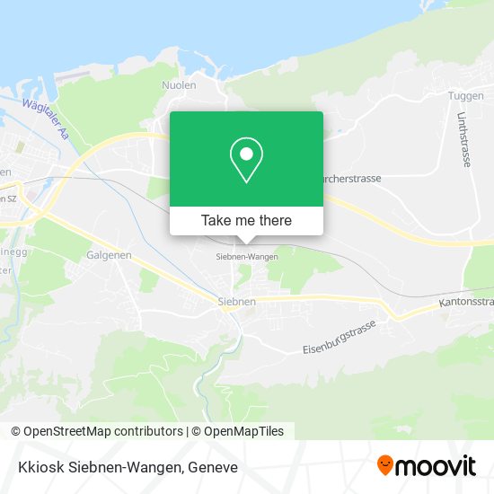 Kkiosk Siebnen-Wangen map
