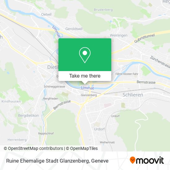 Ruine Ehemalige Stadt Glanzenberg map
