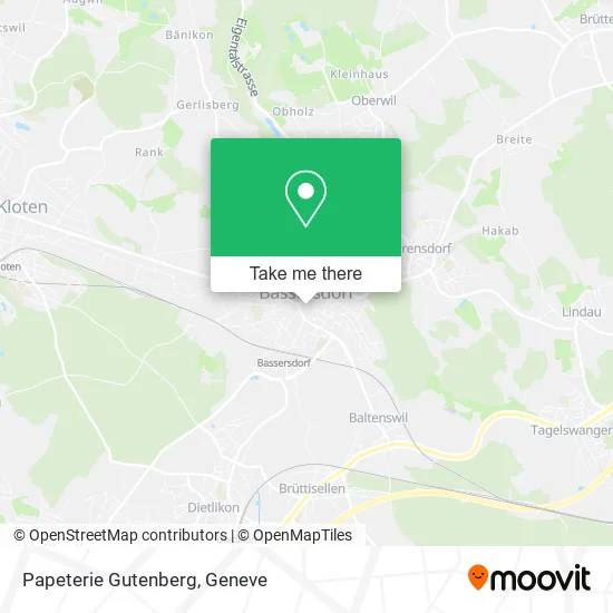 Papeterie Gutenberg map