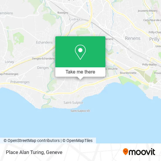 Place Alan Turing map