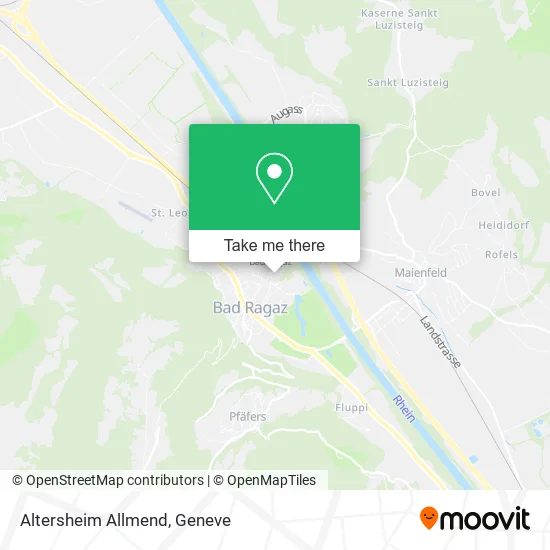 Altersheim Allmend map