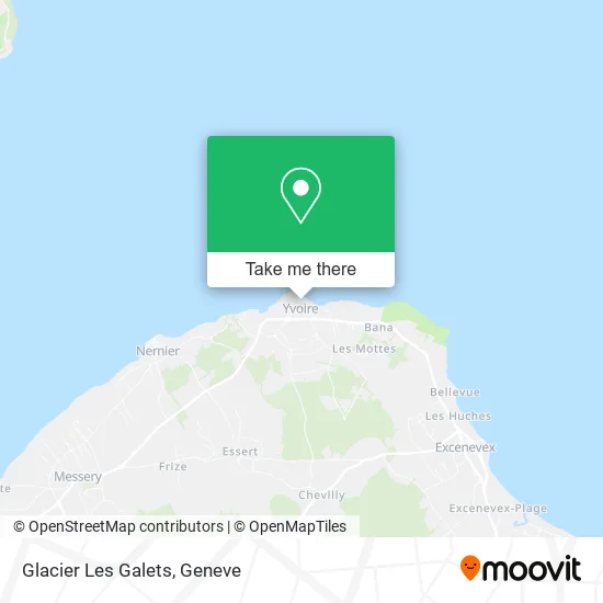 Glacier Les Galets map