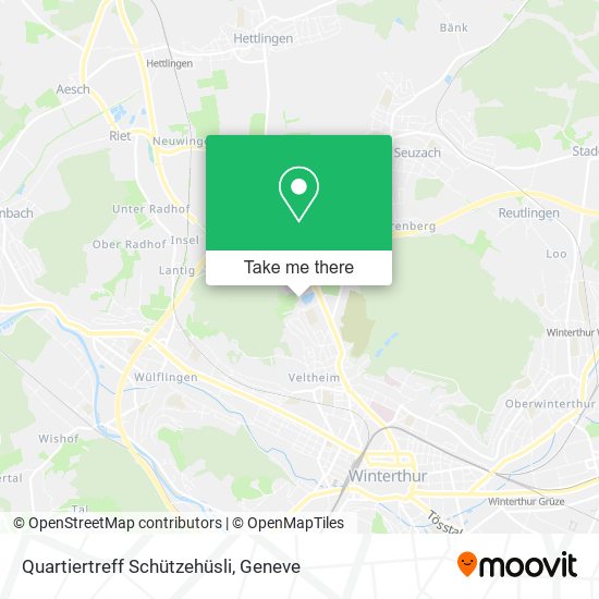 Quartiertreff Schützehüsli map