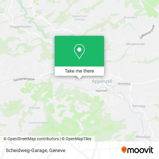 Scheidweg-Garage map