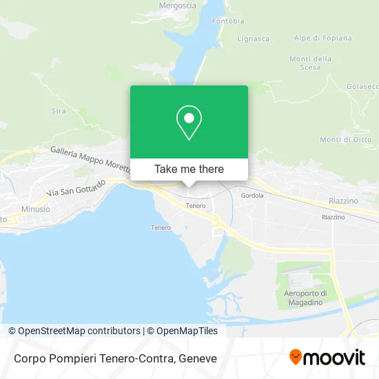Corpo Pompieri Tenero-Contra map
