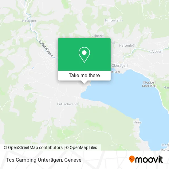 Tcs Camping Unterägeri map