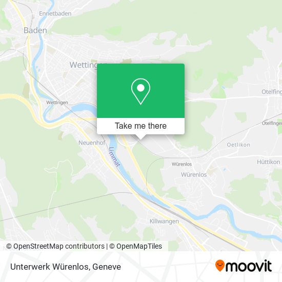Unterwerk Würenlos map