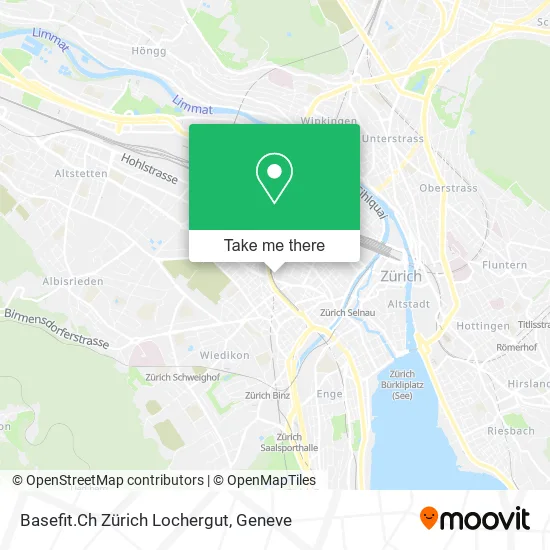 Basefit.Ch Zürich Lochergut map
