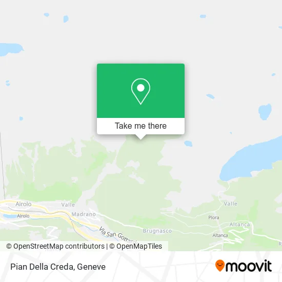 Pian Della Creda map