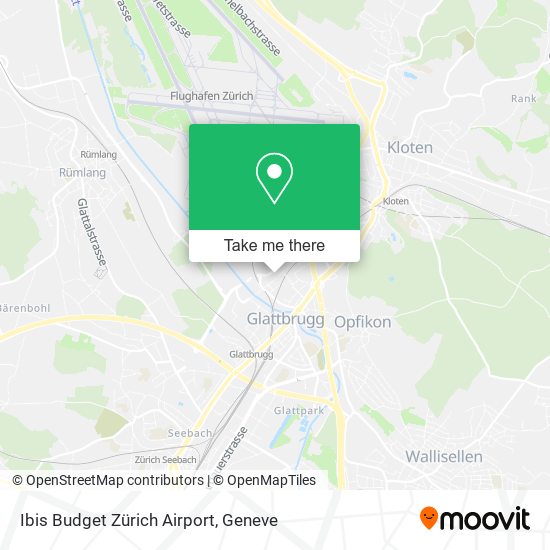 Ibis Budget Zürich Airport map