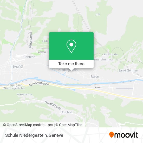 Schule Niedergesteln map