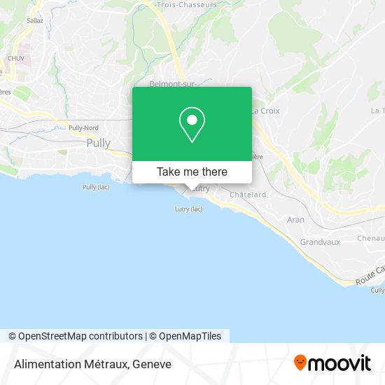 Alimentation Métraux map